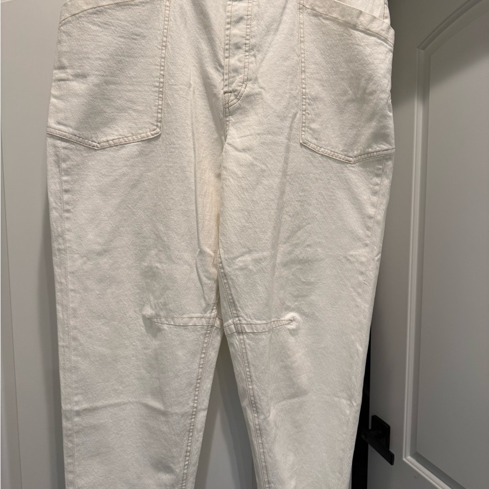 Frye Women's Cream Barrel Jeans